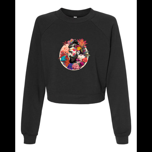 Beard and flowers Bella canvas hoodie 7505
